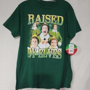 Elf Long Shirt "Raised by five elves'' men small